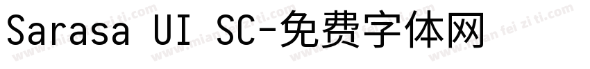 Sarasa UI SC字体转换